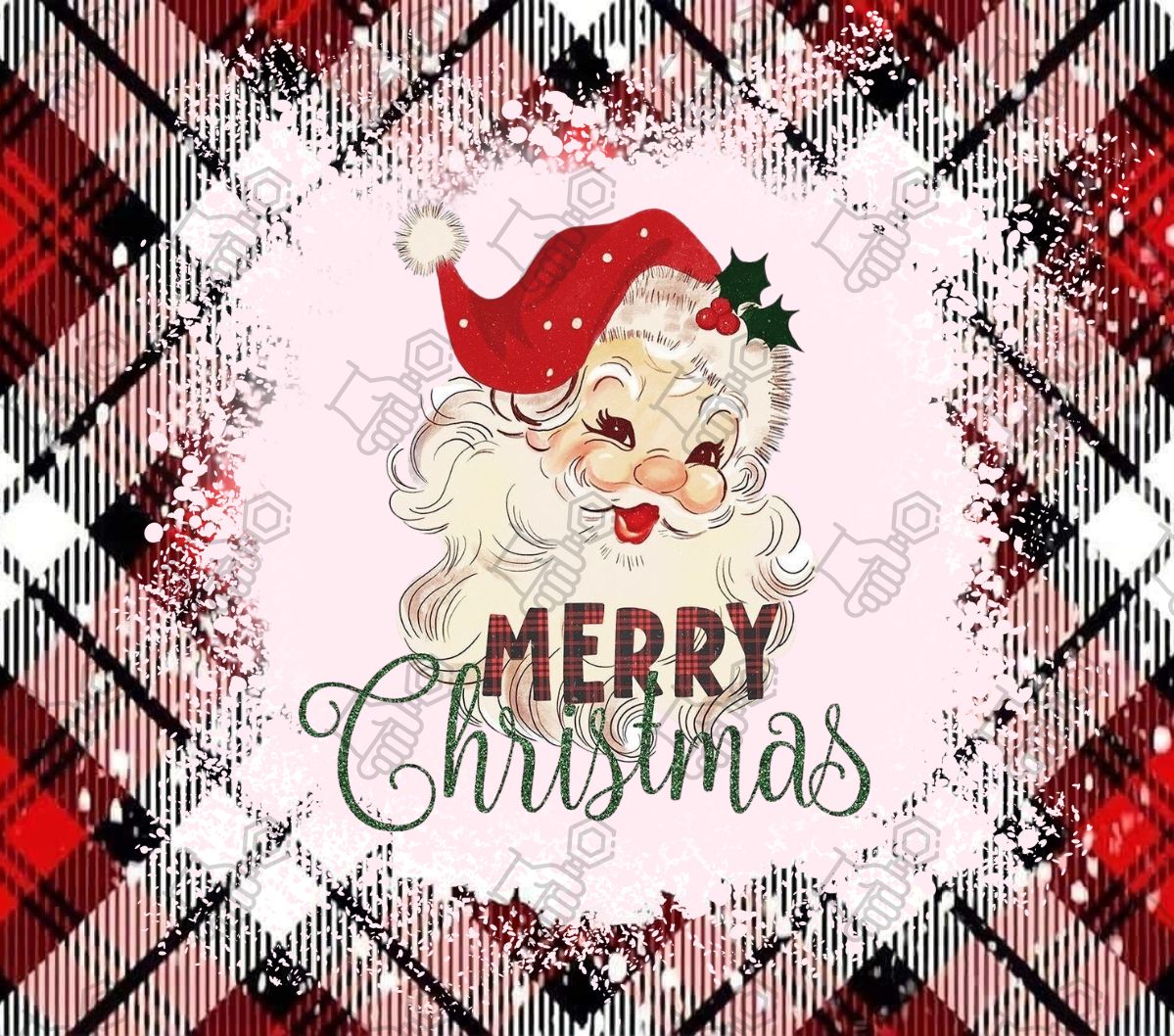 Vinitage Santa Tumbler Wrap