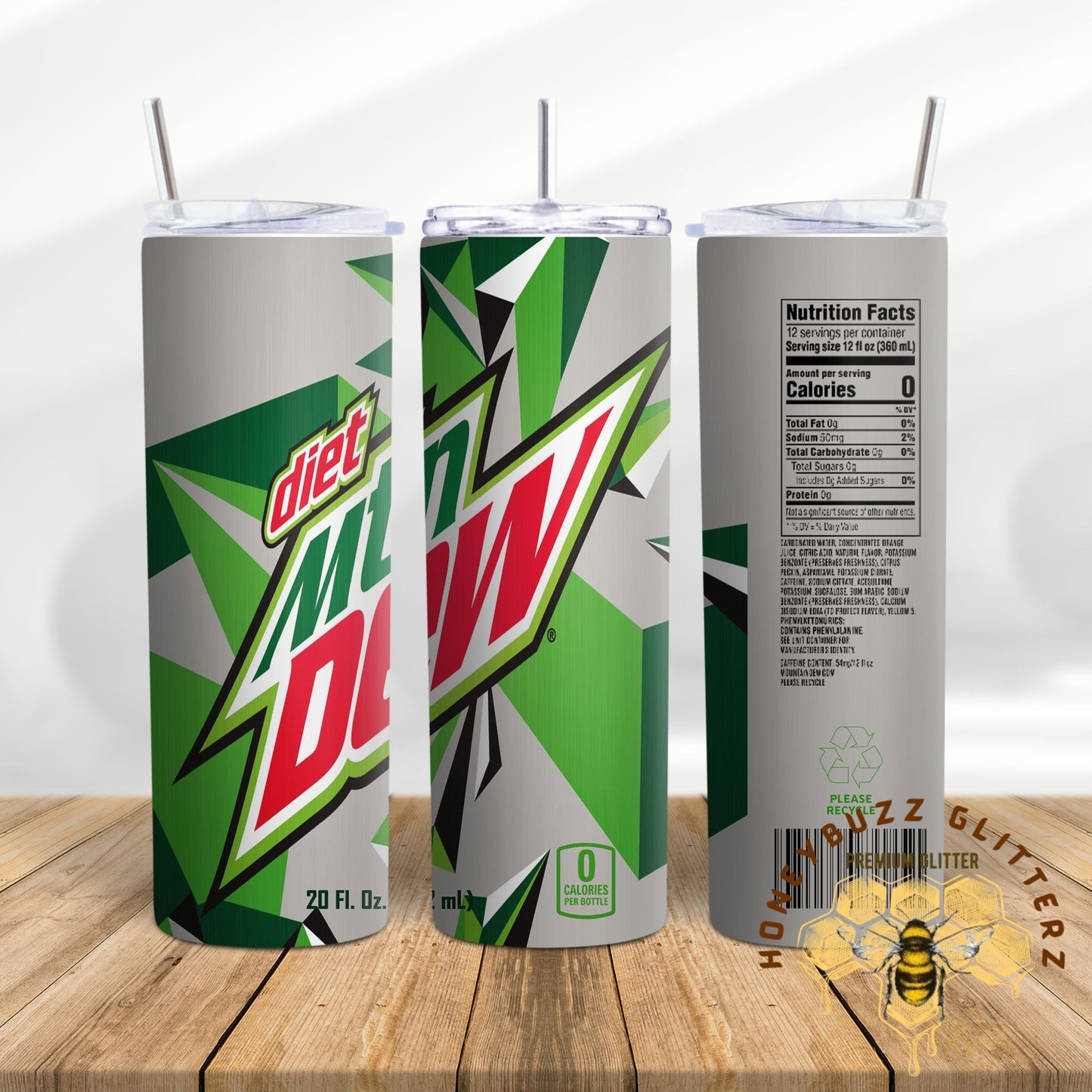 Diet Mt Dew Tumbler Wrap