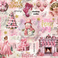 Pink Vintage Christams Paper Wrap