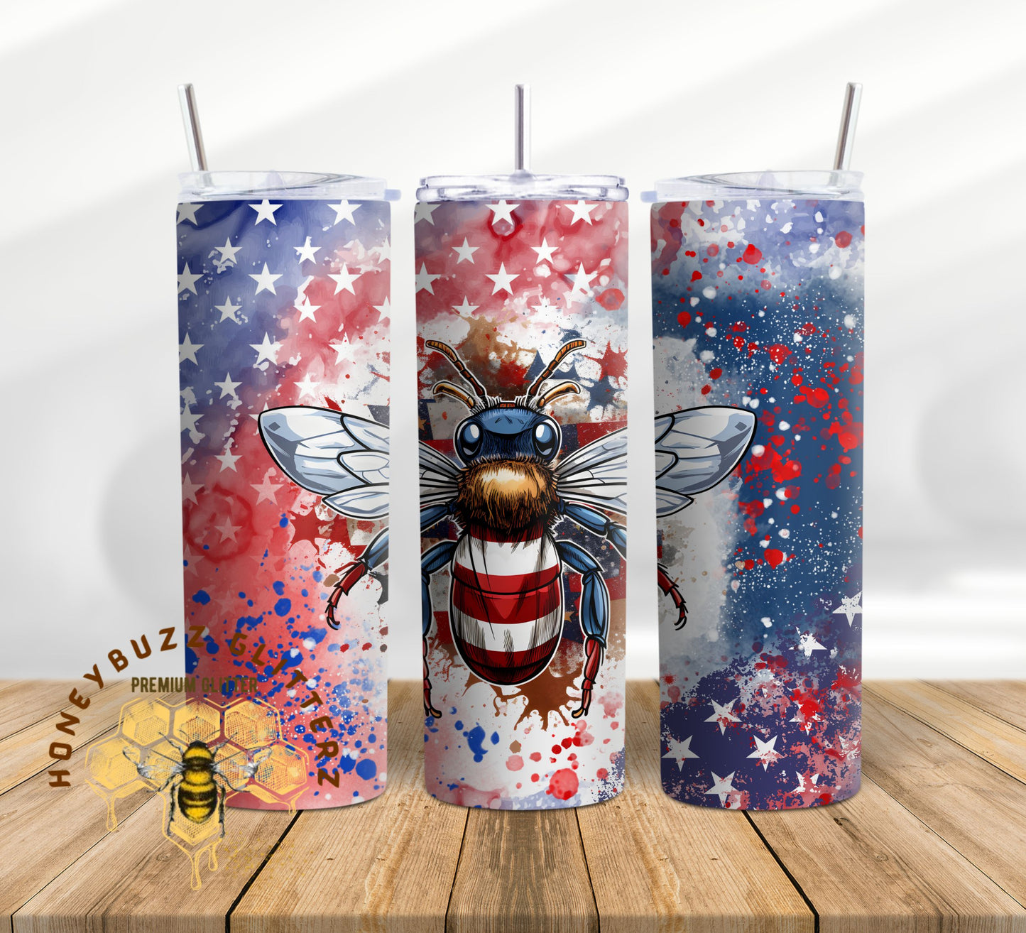 Red,White and Blue Bee